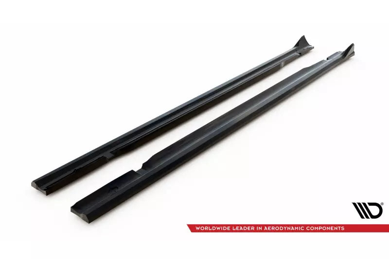 Maxton Design Seitenschweller (Paar) V.2 für Mercedes-AMG C63 Limousine / Kombi W205 / S205 Hochglanz schwarz – Ansicht 4