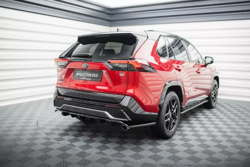 Maxton Design mittlerer Heckdiffusor DTM Look für Toyota RAV4 GR Sport Mk5 Hochglanz schwarz – Ansicht 4