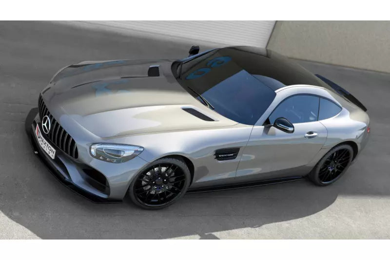 Maxton Design Frontlippe V.1 für Mercedes-AMG GT S C190 Facelift Hochglanz schwarz – Ansicht 4