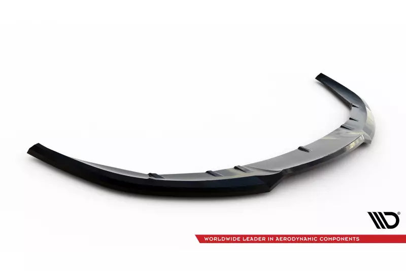 Maxton Design Frontlippe V.1 für Porsche Taycan / Taycan 4 / Taycan 4S / Taycan GTS Mk1 Hochglanz schwarz – Ansicht 4
