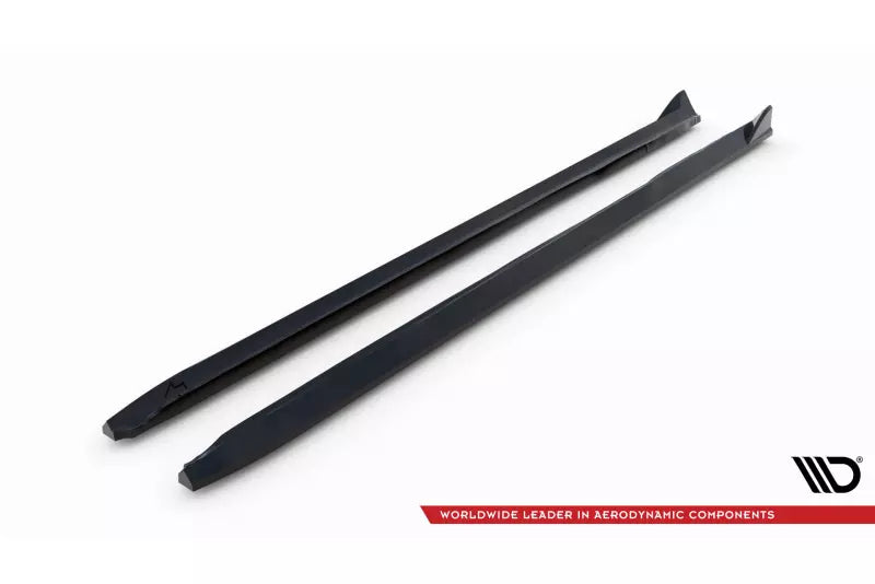 Maxton Design Seitenschweller (Paar) für V.4 Audi A4 / A4 S-Line / S4 B8 Hochglanz schwarz – Ansicht 4