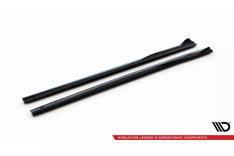 Maxton Design Seitenschweller (Paar) für Mercedes-Benz E AMG-Line W214 Hochglanz schwarz – Ansicht 4