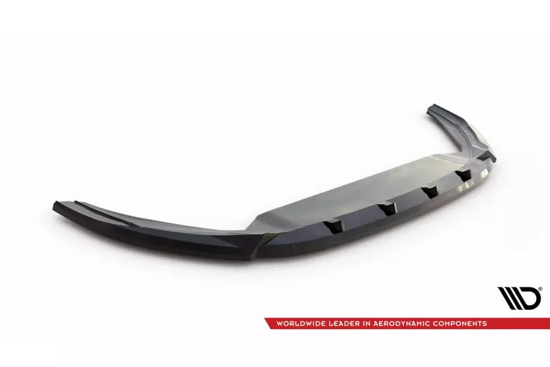 Maxton Design Frontlippe V.2 für Volkswagen Polo GTI Mk6 Facelift Hochglanz schwarz – Ansicht 4