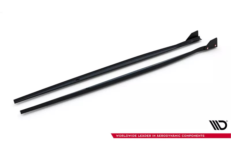 Maxton Design Seitenschweller (Paar) für BMW 1er F20 M-Paket / M140i Facelift Hochglanz schwarz – Ansicht 4