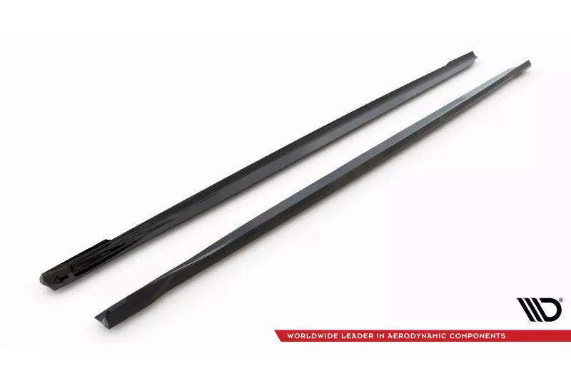 Maxton Design Seitenschweller (Paar) für BMW 7 G11 M-Paket Facelift Hochglanz schwarz – Ansicht 4