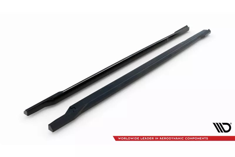 Maxton Design Seitenschweller (Paar) für Skoda Fabia Mk4 Hochglanz schwarz – Ansicht 4