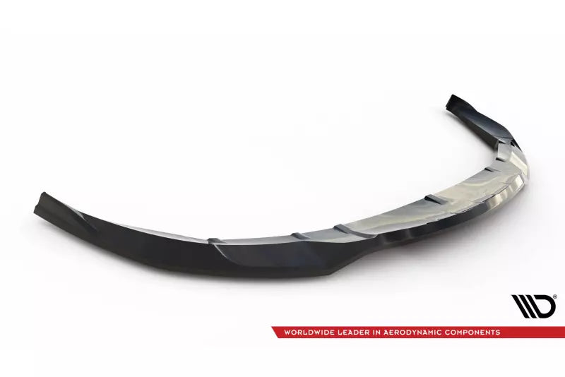 Maxton Design Frontlippe für Porsche Taycan Cross Turismo 4S Hochglanz schwarz – Ansicht 4