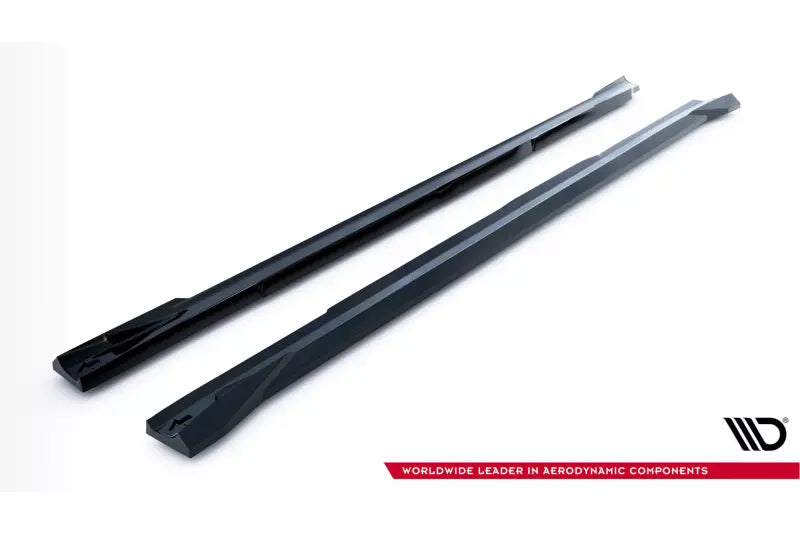 Maxton Design Seitenschweller (Paar) für BMW X4 M F98 Hochglanz schwarz – Ansicht 4