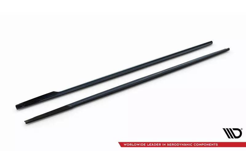 Maxton Design Seitenschweller (Paar) für BMW 7er Lang M-Paket G12 Hochglanz schwarz – Ansicht 4