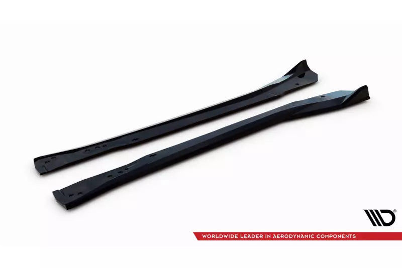 Maxton Design Seitenschweller (Paar) für Chevrolet Corvette Z06 C7 Hochglanz schwarz – Ansicht 4