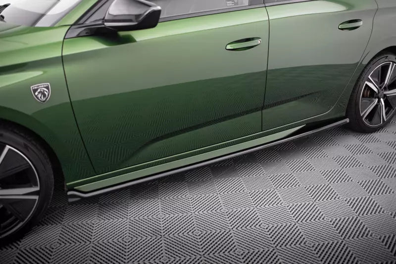 Maxton Design Seitenschweller (Paar) für Peugeot 308 Hatchback Mk3 Hochglanz schwarz – Ansicht 4