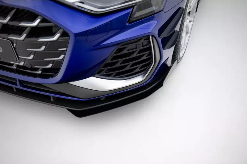 Maxton Design Street Pro Frontlippen Flaps für Audi S3 / A3 S-line 8Y Facelift Hochglanz schwarz – Ansicht 4