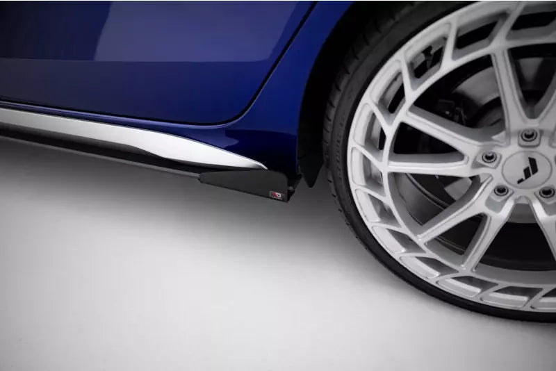 Maxton Design Street Pro Seitenschweller (Paar) für Audi S3 / A3 S-line 8Y Facelift Hochglanz schwarz – Ansicht 4