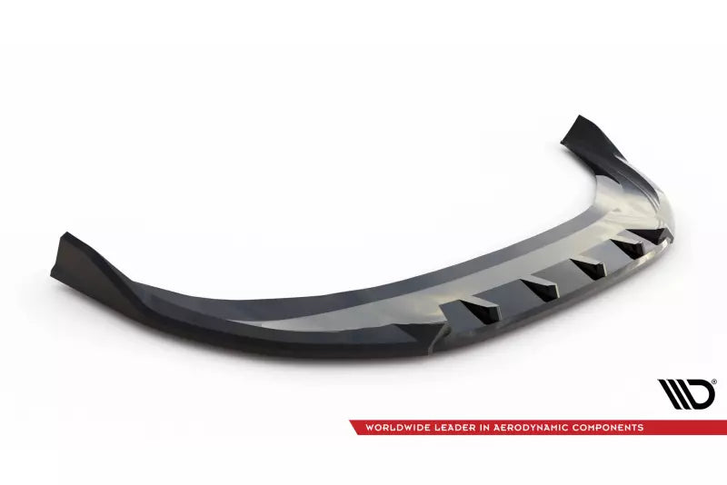 Maxton Design Frontlippe V.2 für VW Passat B9 Hochglanz schwarz – Ansicht 4