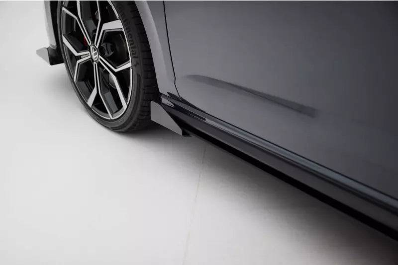 Maxton Design Street Pro Seitenschweller Flaps für VW Polo GTI Mk6 Facelift Hochglanz schwarz – Ansicht 4