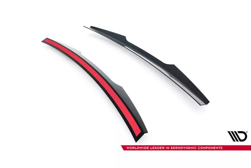 Maxton Design Heckspoiler Lippe für Ford Fiesta ST / ST-Line Mk8 / Mk8 Facelift (für Spoiler FO-FI-8-ST-FH1FP) Hochglanz schwarz – Ansicht 4