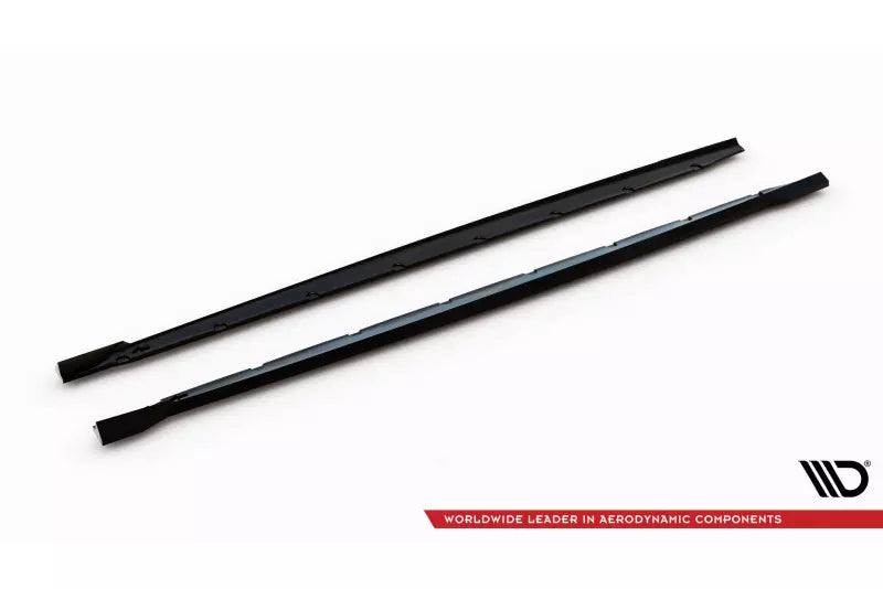Maxton Design Seitenschweller (Paar) V.3 für BMW 1er M-Paket F70 Hochglanz schwarz – Ansicht 4