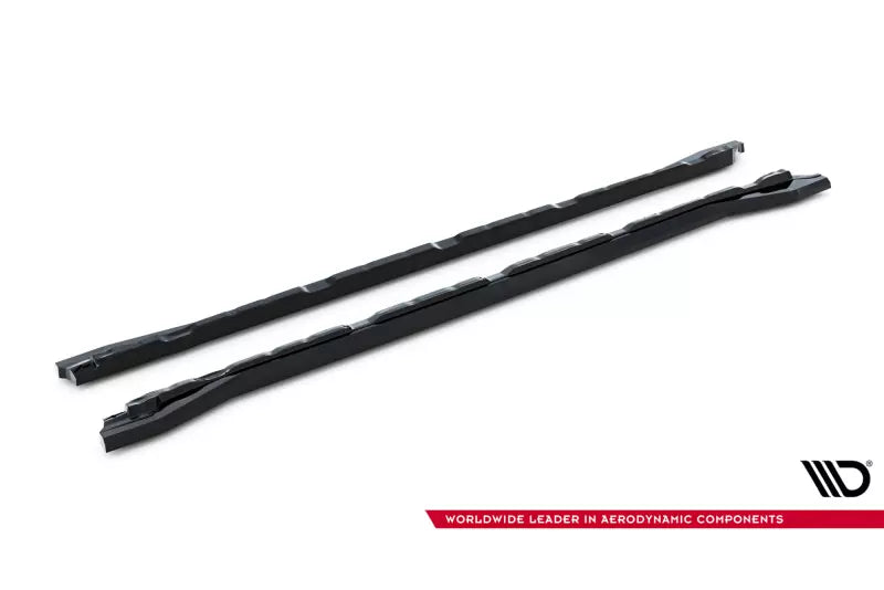 Maxton Design Seitenschweller (Paar) für VW Atlas R-Line Mk1 Facelift 2 Hochglanz schwarz – Ansicht 4