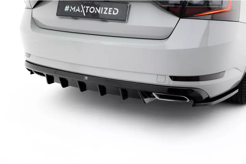 Maxton Design Heckdiffusor für Skoda Superb Liftback / Combi Mk3 Hochglanz schwarz – Ansicht 4