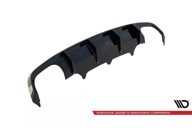 Maxton Design Heckdiffusor V.4 für Audi S6 / A6 S-line Avant C7 (2011-2014) Hochglanz schwarz – Ansicht 4