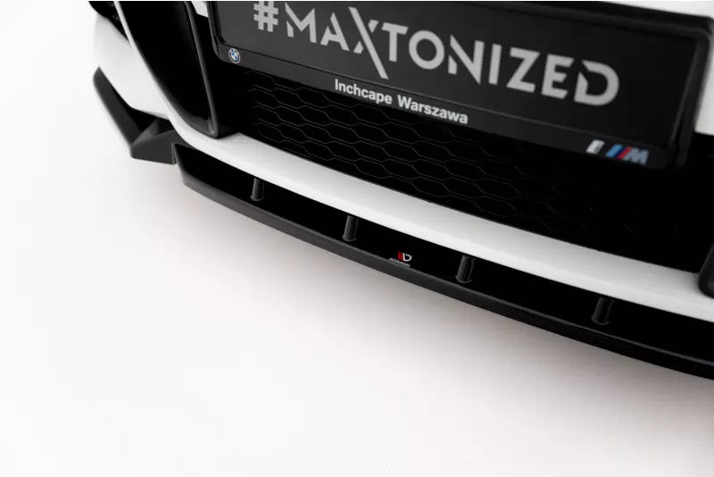 Maxton Design Frontlippe für BMW X1 M-Paket F48 Facelift Hochglanz schwarz – Ansicht 4