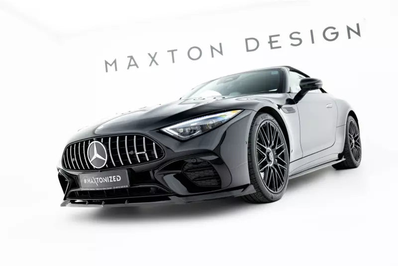 Maxton Design Frontlippe für Mercedes SL 63 R232 Hochglanz schwarz – Ansicht 4
