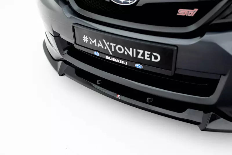 Maxton Design Frontlippe V.2 für Subaru Impreza WRX STI Mk3 Facelift Hochglanz schwarz – Ansicht 4