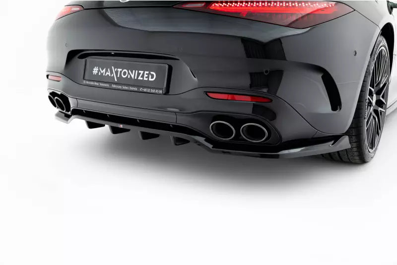 Maxton Design Heckdiffusor für Mercedes SL 63 R232 Hochglanz schwarz – Ansicht 4