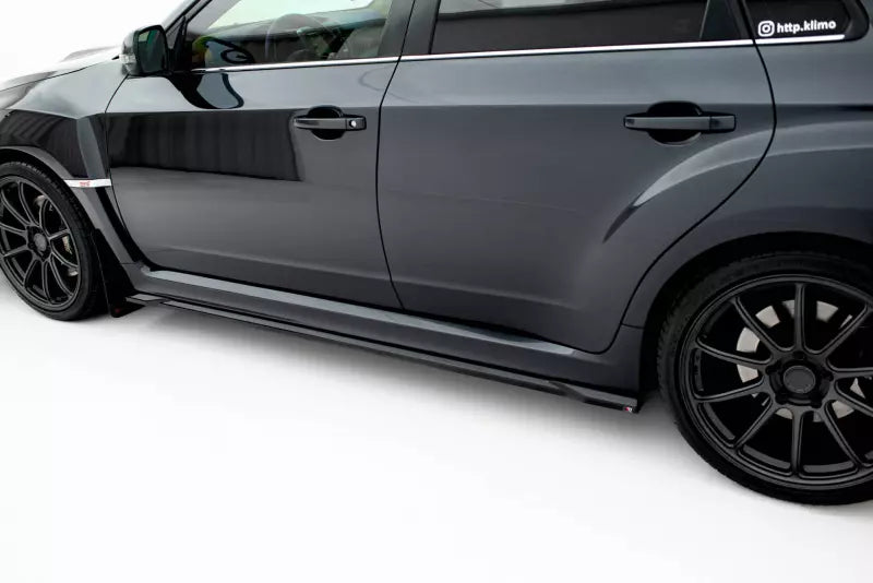 Maxton Design Seitenschweller (Paar) V.2 für Subaru Impreza WRX STI Mk3 Facelift Hochglanz schwarz – Ansicht 4