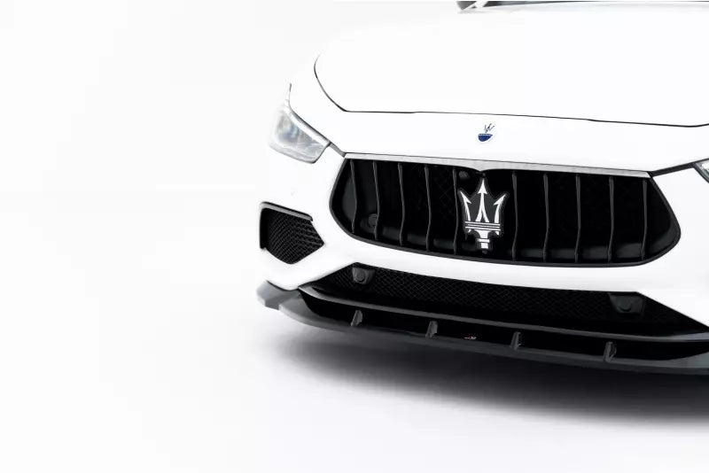 Maxton Design Frontlippe für Maserati Ghibli Modena Mk3 Facelift Hochglanz schwarz – Ansicht 4