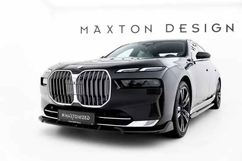Maxton Design Frontlippe V.1 für BMW 7er G70 Hochglanz schwarz – Ansicht 4