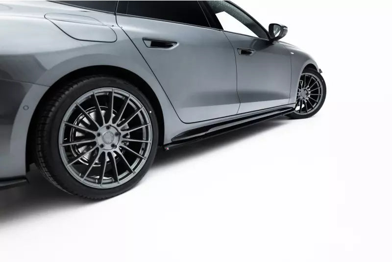 Maxton Design Seitenschweller (Paar) für Audi A5 S-Line / S5 Limousine / Avant B10 Hochglanz schwarz – Ansicht 4