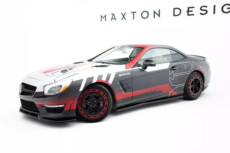 Maxton Design Seitenschweller (Paar) für Mercedes SL 63 AMG R231 Hochglanz schwarz – Ansicht 4