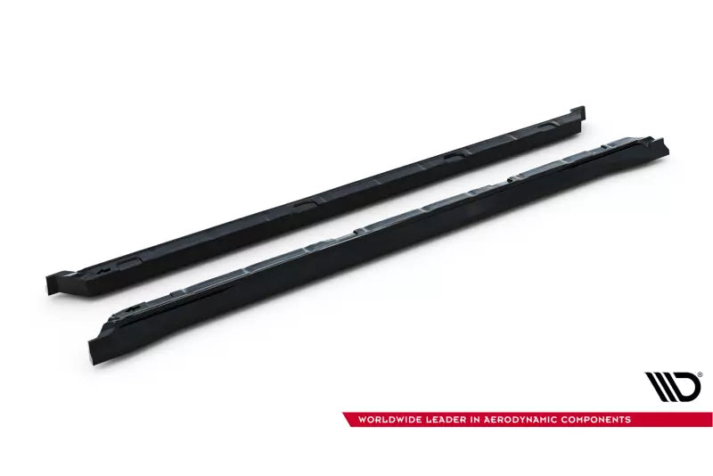 Maxton Design Seitenschweller (Paar) für Skoda Kodiaq Mk2 Hochglanz schwarz – Ansicht 4