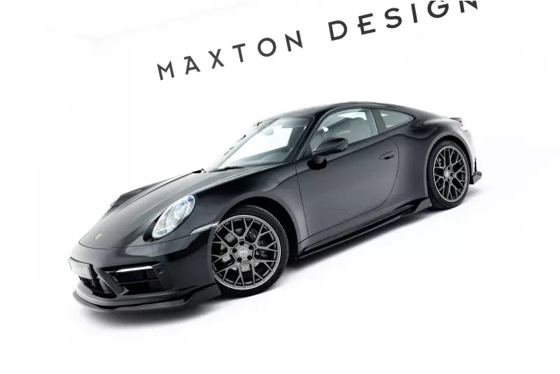 Maxton Design Seitenschweller (Paar) V.2 für Porsche 911 Carrera Sport Design 992 Hochglanz schwarz – Ansicht 4