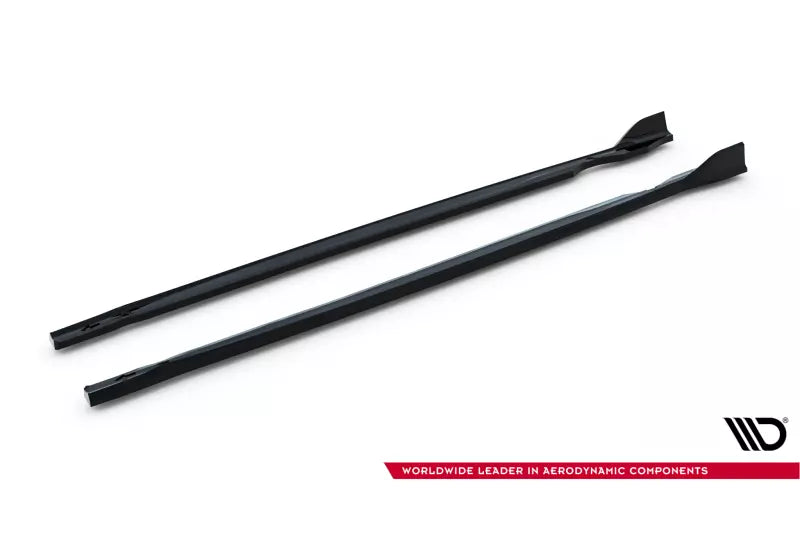 Maxton Design Seitenschweller (Paar) V.4 für VW Golf 8 R / Golf 8 R Facelift Hochglanz schwarz – Ansicht 4