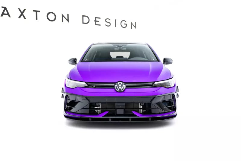 Maxton Design Street Pro Frontlippe für VW Golf 8 R Facelift Schwarz – Ansicht 4