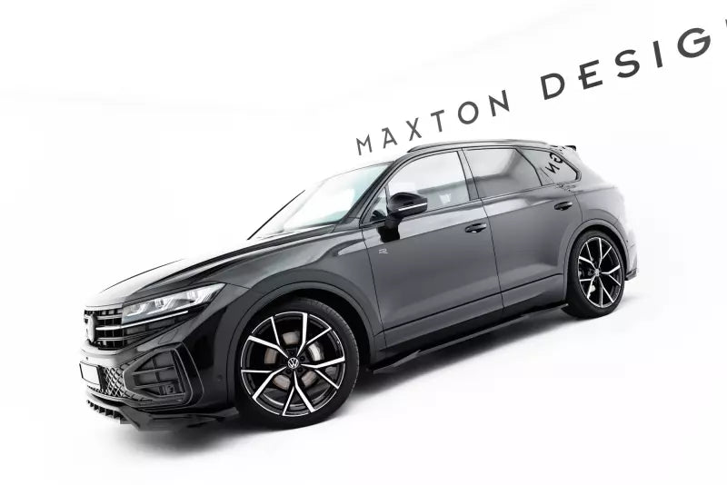 Maxton Design Seitenschweller (Paar) für VW Touareg R-line Mk3 Facelift Hochglanz schwarz – Ansicht 4