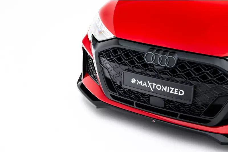 Maxton Design Frontlippe V.2 für Audi RS3 Limousine 8Y Facelift Hochglanz schwarz – Ansicht 4