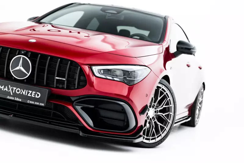 Maxton Design Frontlippe V.5 für Mercedes-AMG CLA 45 Aero C118 Hochglanz schwarz – Ansicht 4