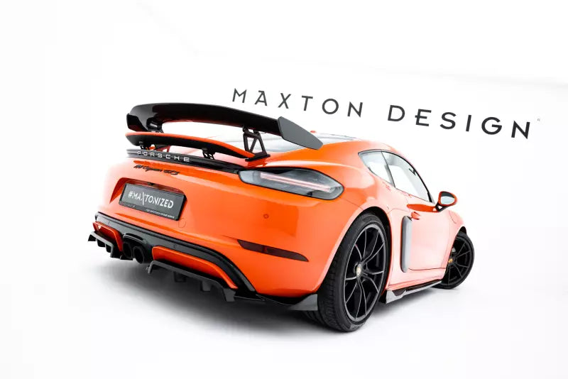 Maxton Design Heckdiffusor für Porsche 718 Cayman GTS 982c Hochglanz schwarz – Ansicht 4