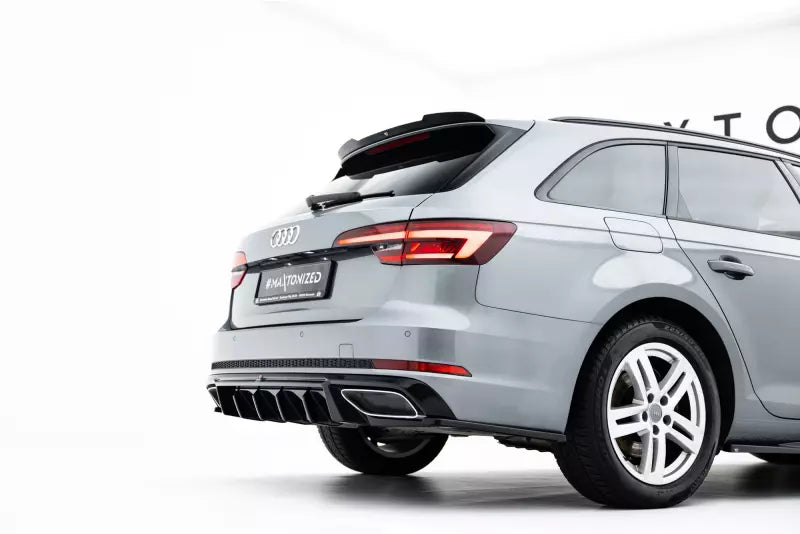 Maxton Design Heckdiffusor für Audi A4 / A4 S-Line Limousine / Avant B9 (2015-2019) Hochglanz schwarz – Ansicht 4