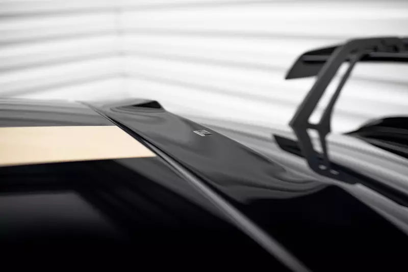 Maxton Design Heckscheiben Spoiler für Porsche 911 992 GT3 Hochglanz schwarz – Ansicht 4