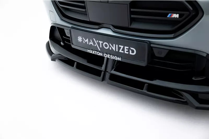 Maxton Design Frontlippe V.1 für BMW M135i M Performance F70 Hochglanz schwarz – Ansicht 4
