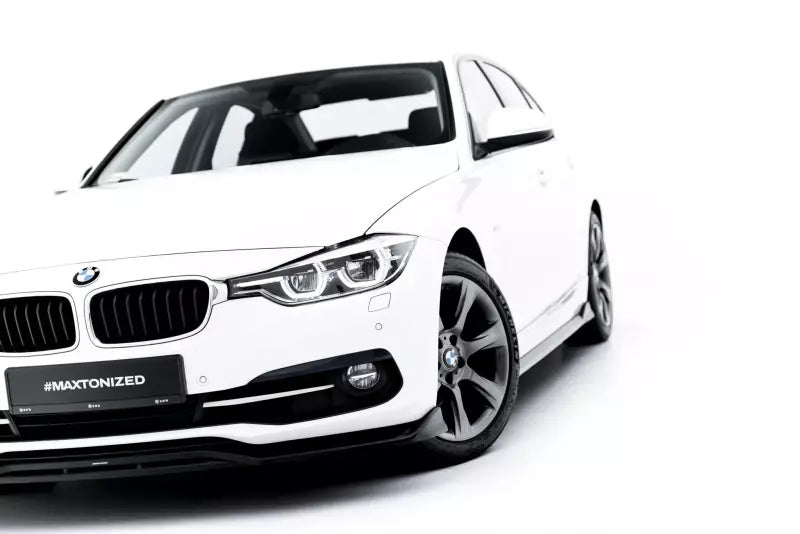 Maxton Design Frontlippe für BMW 3er Sportline Limousine F30 / Touring F31 Hochglanz schwarz – Ansicht 4