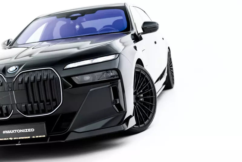 Maxton Design Frontlippe V.4 für BMW 7 M-Paket / M760e / i7 M-Paket G70 Hochglanz schwarz – Ansicht 4
