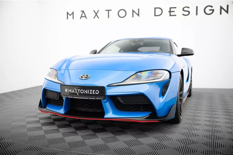 Maxton Design Frontlippe V.3 für Toyota Supra Mk5 rot – Ansicht 4
