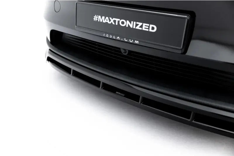 Maxton Design Frontlippe für Tesla Model Y Premium Mk1 Facelift Hochglanz schwarz – Ansicht 4