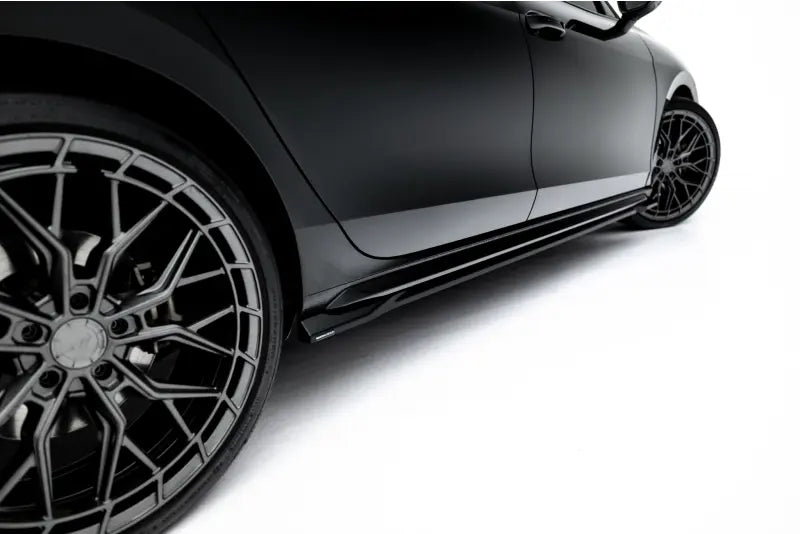 Maxton Design Seitenschweller (Paar) V.1 für Skoda Superb Sportline Mk4 Hochglanz schwarz – Ansicht 4