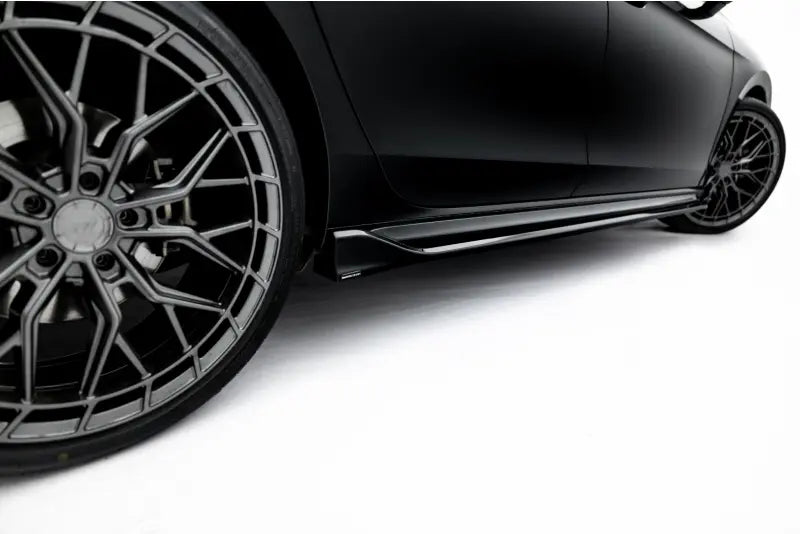 Maxton Design Seitenschweller (Paar) V.2 für Skoda Superb Sportline Mk4 Hochglanz schwarz – Ansicht 4